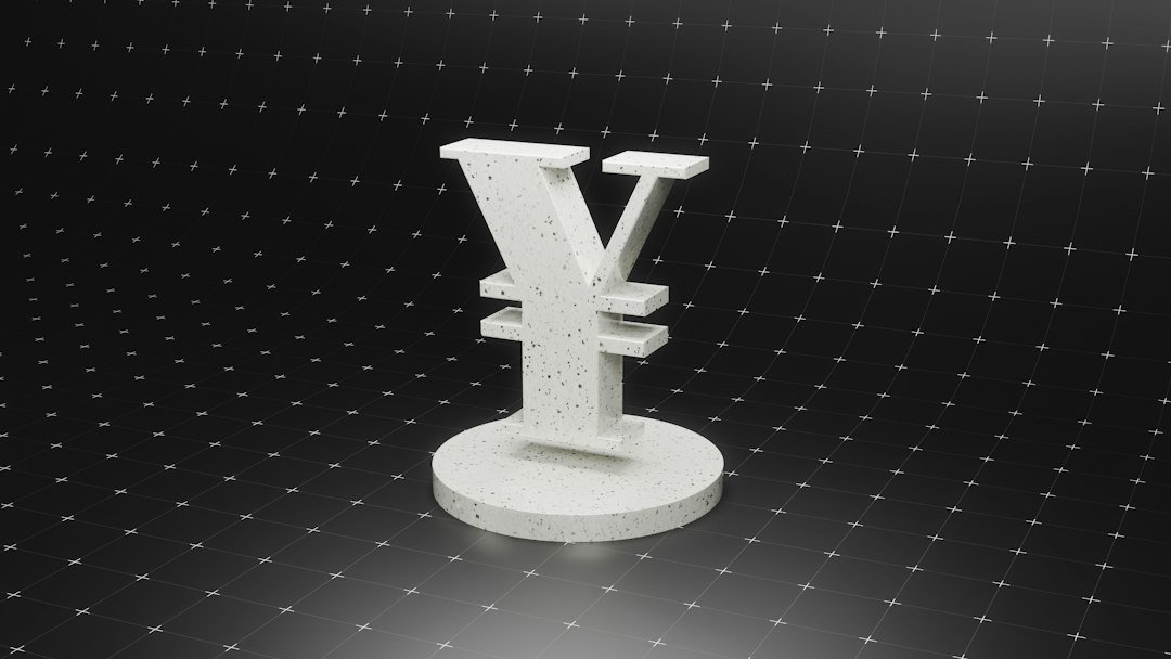Japanese yen symbol representing the Bank of Japan rate hike and crypto market reaction