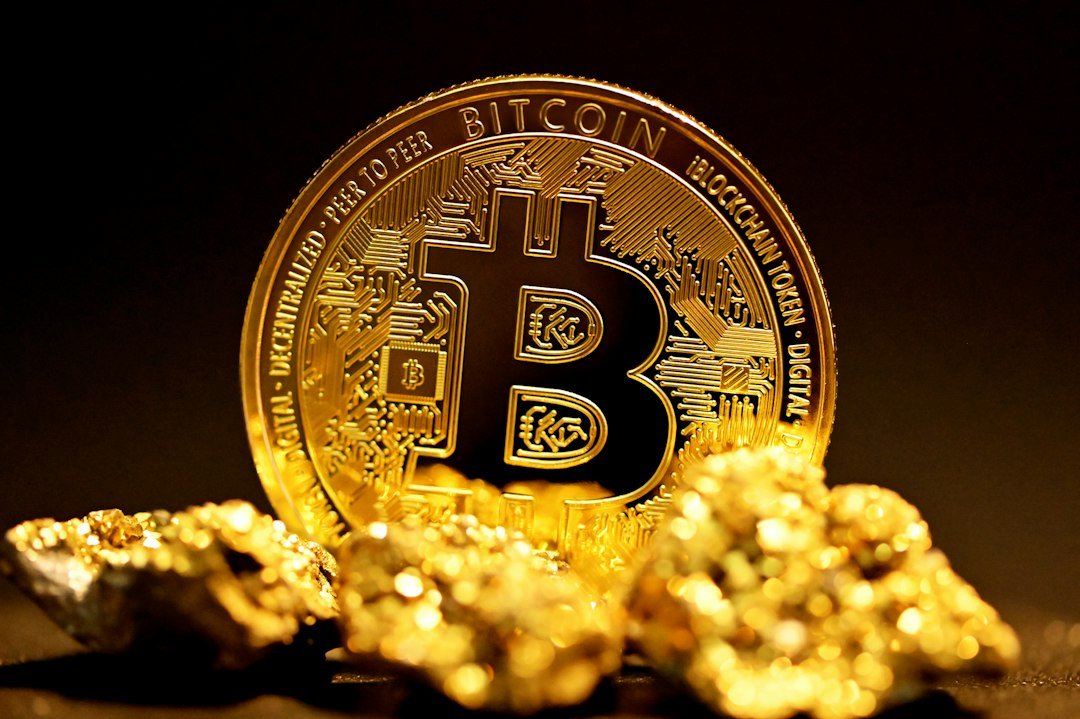Bitcoin beside gold representing Bitcoin and gold ETF positioning