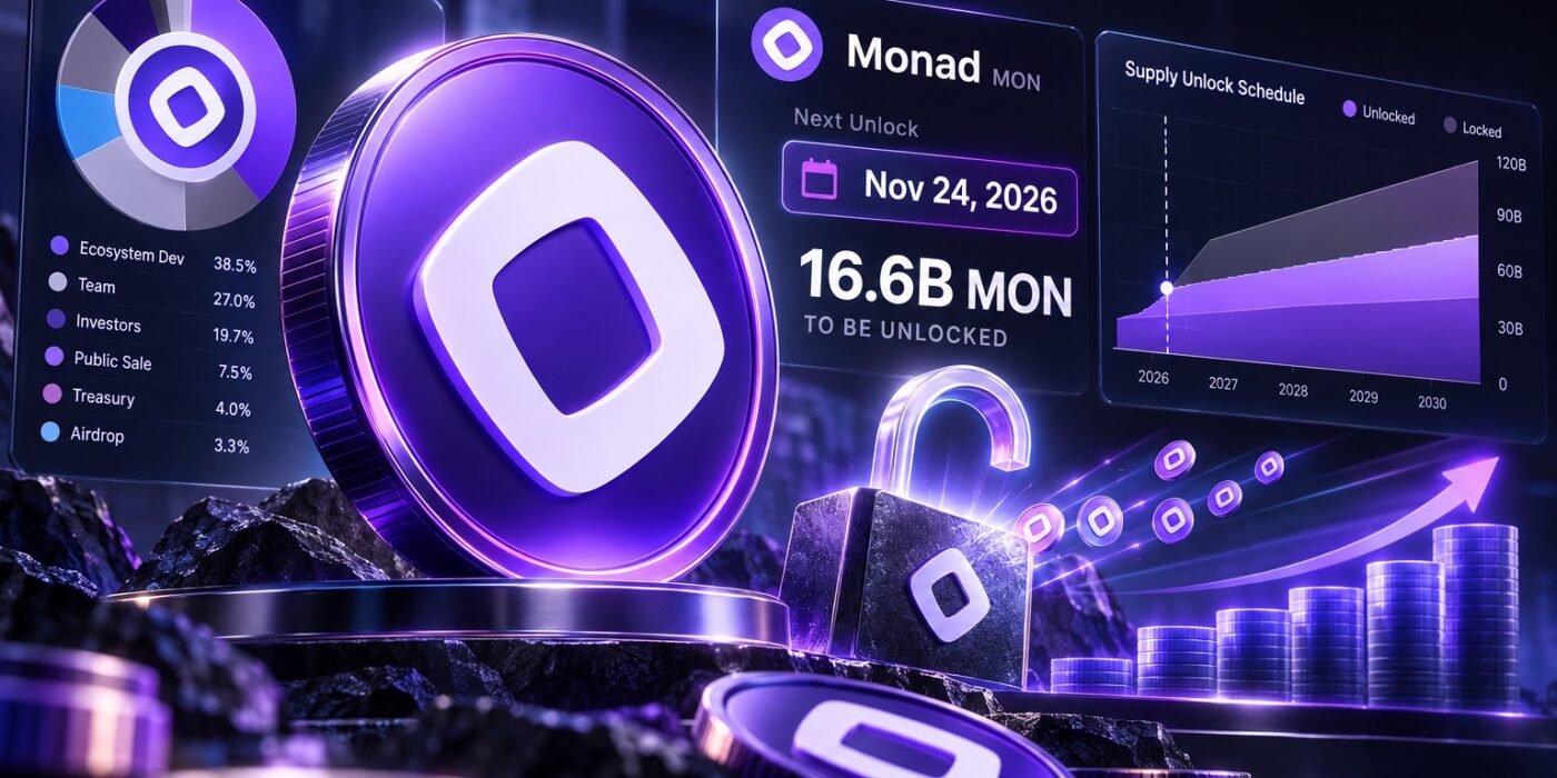Monad Crypto Faces 16.6B MON Unlock as Price Holds Near $0.03
