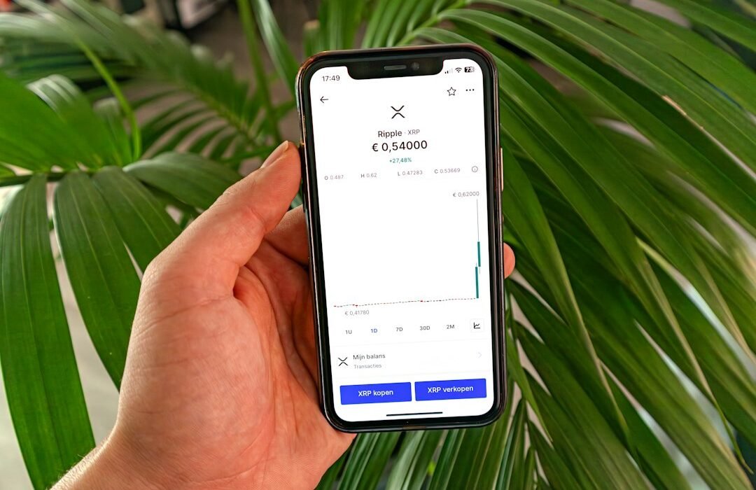 XRP price screen representing XRP technical analysis and support levels