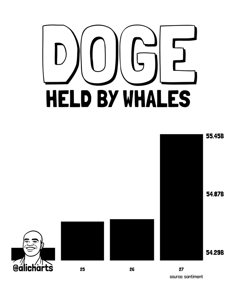 DOGE Whale Activity | Source: Ali Martinez, X