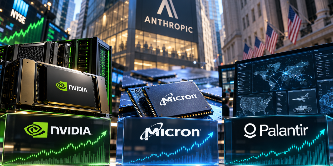 Nvidia NVDA Micron MU Palantir PLTR AI Stocks Anthropic IPO